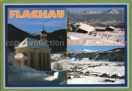 72447185 Flachau Kirche Wintersportplatz Gesamtansicht Mit Alpenpanorama Flachau - Autres & Non Classés