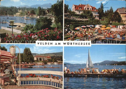 72447111 Velden Woerthersee Uferpromenade Badesteg Restaurant Terrasse Velden Wo - Andere & Zonder Classificatie