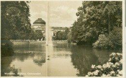 Wiesbaden 1935; Kurhaus, Gartenansicht - Gelaufen. (R. Konrady - Wiesbaden) - Wiesbaden