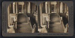 Stereo-Fotografie Keystone View Co., Meadville / PA., Ansicht Brüssel, Die Grosse Treppe Im Belgischen Justiz Palast  - Fotos Estereoscópicas