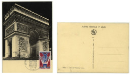 CP 1er Jour : 50ème ANNIVERSAIRE DE L’ARMISTICE - Cachet Daté 9 XI 1968 Paris - 269 - 1960-1969