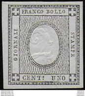 1861 Italia Sardegna 1c. Errore Di Cifra MNH Sassone N. 19I - Sardinia