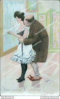 Bv466 Cartolina Umoristica Donna Donnina Lady Illustratore - Autres & Non Classés