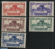 Lebanon 1949 Definitives 5v, Mint NH - Lebanon