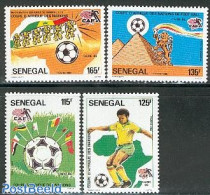 Senegal 1986 Africa Cup 4v, Mint NH, Sport - Football - Sénégal (1960-...)