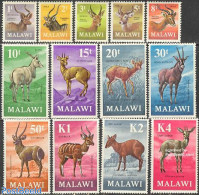 Malawi 1971 Definitives, Animals 13v, Mint NH, Nature - Animals (others & Mixed) - Malawi (1964-...)