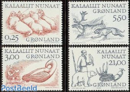 Greenland 2000 Arctic Vikings 4v, Mint NH, Nature - Animals (others & Mixed) - Bears - Sea Mammals - Unused Stamps