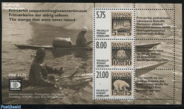 Greenland 2001 Never Issued Stamps S/s, Mint NH, Nature - Animals (others & Mixed) - Bears - Sea Mammals - Stamps On S.. - Unused Stamps