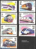 Madagascar 1993 Locomotives 7v, Mint NH, Transport - Railways - Trains