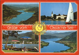 72445472 Ossiachersee Fliegeraufnahme Panorama Badestelle Ossiachersee - Autres & Non Classés