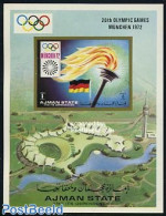Ajman 1971 Olympic Games Munich S/s Imperforated, Mint NH, Sport - Olympic Games - Ajman
