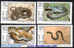 Turkish Cyprus 1999 Snakes 4v, Mint NH, Nature - Reptiles - Snakes - Other & Unclassified
