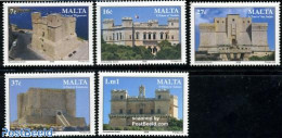 Malta 2006 Castles & Fortifications 5v, Mint NH, Transport - Automobiles - Art - Castles & Fortifications - Cars