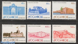 Mozambique 1990 Fortifications 6v, Mint NH, Art - Castles & Fortifications - Châteaux
