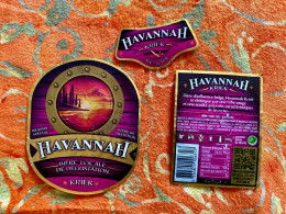 Beer Labels - Havannah KRIEK - New-Caledonia - Bière