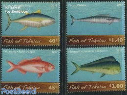 Tokelau Islands 2012 Fish 4v, Mint NH, Nature - Fish - Fishes