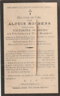 Stekene, 1921, Alouis Robbens, Seghers, Van Bauwel - Devotieprenten