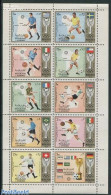 Sharjah 1972 WC Football 10v M/s, Mint NH, Sport - Football - Sharjah