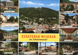 72444728 Bad Wildbad Thermalbad Strassenpartie Eiberg Kurgarten Trinkhalle Hotel - Sonstige & Ohne Zuordnung