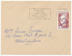 TARN ET GARONNE ENV 1967 MONTAUBAN OMEC SEUL SUR LETTRE N° 1512 SURTAXE 0,30 + 0,10 BEAUMARCHAIS - 1961-....