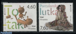 Croatia 2015 Europa, Old Toys 2v, Mint NH, History - Various - Europa (cept) - Toys & Children's Games - Kroatien