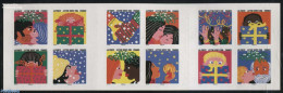 France 2015 New Year Greeting Stamps 12v S-a In Foil Booklet, Mint NH, Various - Stamp Booklets - Greetings & Wishing .. - Neufs