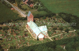 72444561 Suederende Foehr St Laurentii Kirche Fliegeraufnahme Suederende - Sonstige & Ohne Zuordnung