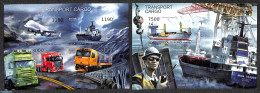 Burundi 2012 Transport Cargo  2 S/s, Imperforated, Mint NH, Transport - Automobiles - Aircraft & Aviation - Railways -.. - Automobili
