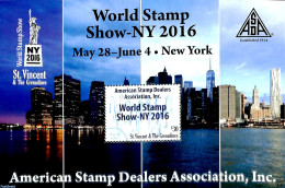 Saint Vincent 2016 World Stamp Show New York S/s, Mint NH, Transport - Philately - Ships And Boats - Boten