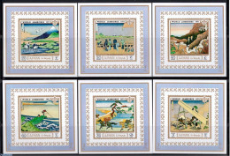 Ajman 1971 World Jamboree 6 S/s, Imperforated, Mint NH, Sport - Scouting - Art - Paintings - Adschman