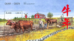 Aland 2020 Rinder S/s, Mint NH, Nature - Various - Cattle - Agriculture - Mills (Wind & Water) - Landwirtschaft