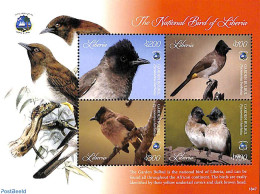 Liberia 2018 The National Bird Of Liberia 4v M/s, Mint NH, Nature - Birds - Sonstige & Ohne Zuordnung