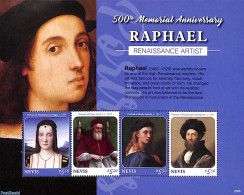 Nevis 2020 Raphael 4v M/s, Mint NH, Art - Paintings - Raphael - St.Kitts E Nevis ( 1983-...)