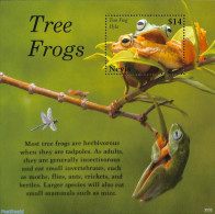 Nevis 2020 Tree Frog S/s, Mint NH, Nature - Frogs & Toads - St.Kitts-et-Nevis ( 1983-...)