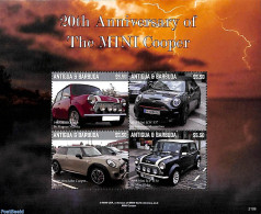 Antigua & Barbuda 2021 20 Years Mini Cooper 4v M/s, Mint NH, Transport - Automobiles - Auto's