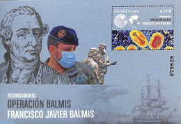 Spain 2021 Operation Balmis S/s, Mint NH, Health - Various - Health - Maps - Ongebruikt