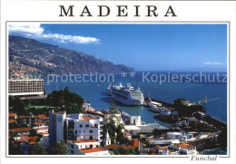 72444475 Funchal Panorama Hafen Passagierschiff Kueste  - Other & Unclassified