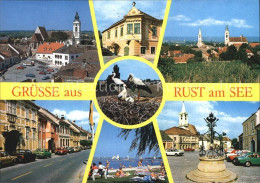 72444439 Rust Burgenland Rathausplatz Fischerkirche Buergerhaus Strassenpartie S - Andere & Zonder Classificatie