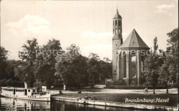 72444396 Brandenburg Havel Johanniskirche Bootsanleger Dampfer Brandenburg - Brandenburg