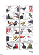 Dutch Caribbean 2023 Birds Bonaire M/s, Personal Stamps, Mint NH, Nature - Birds - Otros & Sin Clasificación