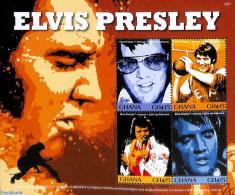 Ghana 2023 Elvis Presley 4v M/s, Mint NH, Performance Art - Elvis Presley - Music - Elvis Presley