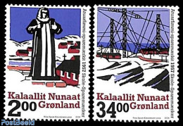 Greenland 2024 School Saving Stamps 2v, Mint NH, Science - Telecommunication - Art - Sculpture - Ongebruikt