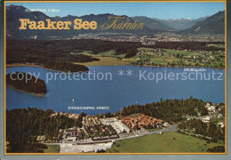 72444166 Drobollach Faaker See Fliegeraufnahme Strandcamping Arnetz Villach Vill - Sonstige & Ohne Zuordnung