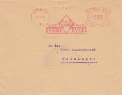 Freistempel 1929: Würzburg Aral Öl Nach Meiningen - Briefe U. Dokumente