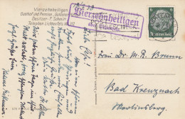 Ansichtskarte Basilika, Vierzehnheiligen über Lichtenfels 1938 - Bad Kreuznach - Brieven En Documenten