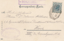 Ansichtskarte Schlernhäuser, Bozen, Nach Wien 1906, Alpenverein - Brieven En Documenten