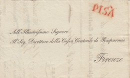 Brief 1839 Von Pisa Nach Firenze, Rechnung In Ital. Sprache - Non Classés