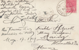 Brasil: Post Card Rio De Janeiro 1919, Paqueta To Mainz/Germany - Andere & Zonder Classificatie