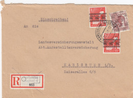 Einschreiben 1948 Baden-Baden Nach Karlsruhe - Briefe U. Dokumente