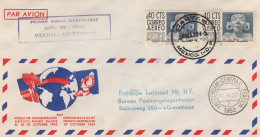 1922: Cartas: Air Mail First Flight K.L.M. Mexico Amsterdam - Mexiko